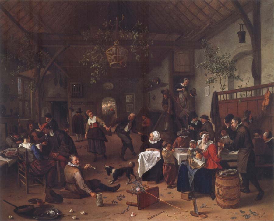 Jan Steen Merry Company in an inn